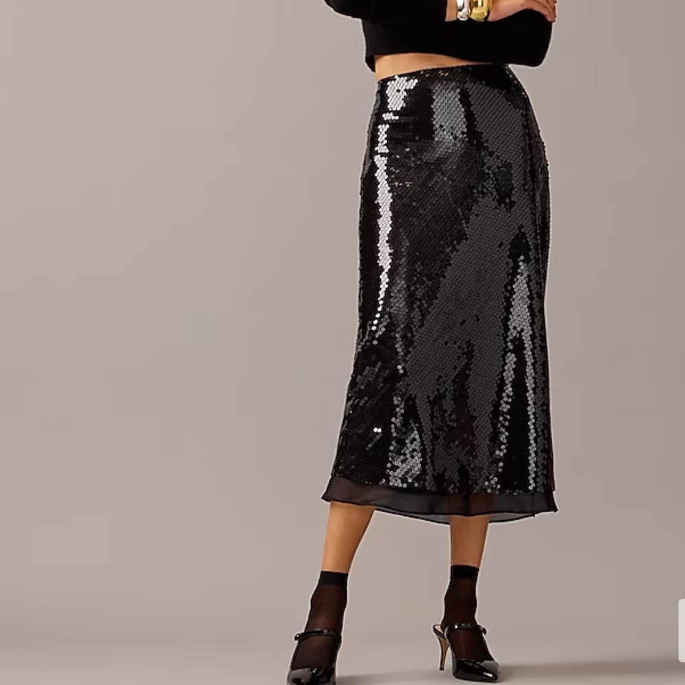 Limited-edition Anna October© X J.Crew sequin skirt NWOT